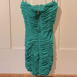 Bebe Sexy cocktail strapless party dress